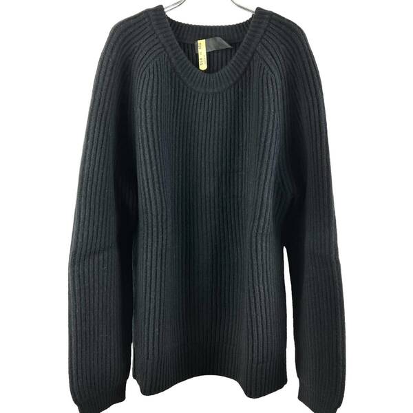 HAIDER ACKERMANN(ハイダーアッカーマン) Stripe Stretch Knit Longsleeve T Shirt (black)