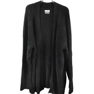 DEVEAUX(デヴォー) Rayon Nylon Velvet Longsleeve Cardigan (blue)