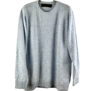 The elder statesman(ジ エルダー ステイツマン) OREO Cashmere Longsleeve Knit T Shirt (blue)