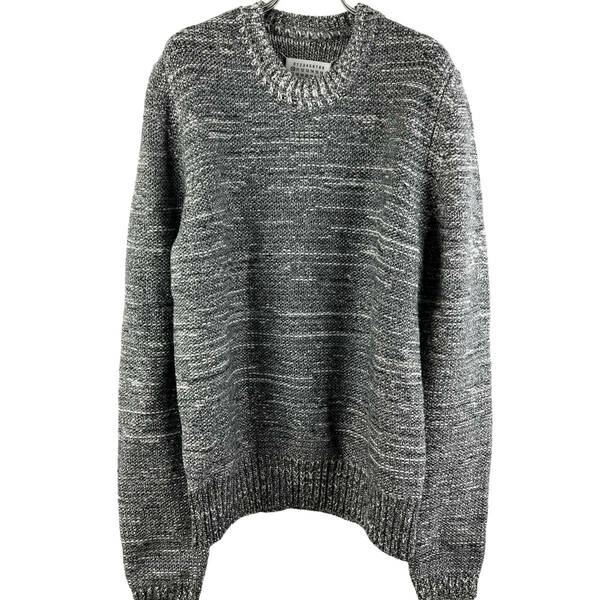 Maison Margiela (メゾン マルジェラ) Cotton Wool Polyamide Rayon Longsleeve Knit T Shirt 2016AW (grey)