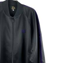 NEEDLES(ニードルス) Purple Side Velor Line Design Jersey Material Jacket (black)_画像3