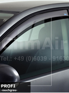 VW up！(AA)/アップ(5ドア) ドア・サイドバイザー/フロント用【Clim-Air/クリムエア製】新品/ライトスモーク/