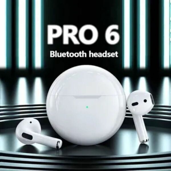 【大特価】プロ6ワイヤレスBluetoothヘッドセット5.0 Bluetoothプロトコル耳栓タイプ