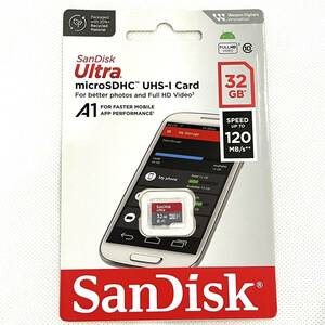 SanDisk 32GB microSDXCカード★最大読み込み速度 120MB/s★SDSQUAB-032G-GN6MN★Ultra Class10 UHS-I★マイクロSDカードサンディスク