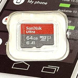 SanDisk 64GB microSDXCカード★最大読み込み速度 140MB/s★SDSQUAB-064G-GN6MN★Ultra Class10 UHS-I★マイクロSDカードサンディスク★