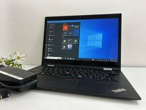 【14インチ Core i7】Lenovo 2nd Gen ThinkPad X1 Yoga 20JE-S2DN2C『Core i7(7600U) 2.8GHz/RAM:16GB/SSD:512GB』Win10Pro 動作品※難あり