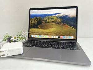 【美品 13.3インチ】Apple MacBook Pro(13-inch,2020) A2251 Core i7(1068NG7)/2.3GHz RAM:16GB/SSD:1TB space gray AC付 Sonoma 動作品