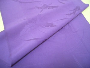 古布正絹色無地はぎれ鮮やかな紫　158㎝　アンティーク昔着物リメイク古裂