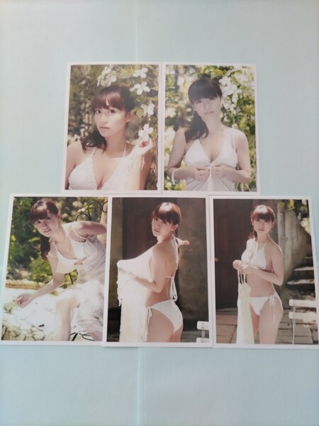 送料無料 AKB48 大島優子 Lサイズ写真 15枚セット
