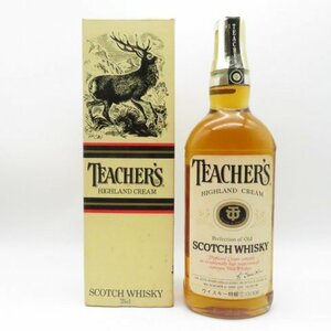 古酒 TEACHER’S HIGHLAND CREAM ティーチャーズ ハイランド クリーム 750ml 43% スコッチウイスキー 特級 箱付