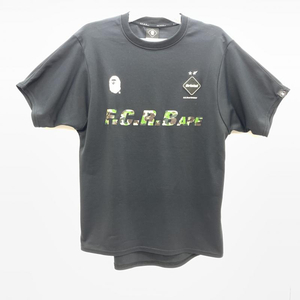 【中古】F.C.R.B. x BAPE 19SS FCRB-190109 Tee 黒 S　エフシーレアルブリストル　ベイプ[240092253623]