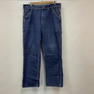 60s70s Lee 191Z JELT DENIM リー ジェルトデニム ペインターパンツ ビンテージ USA製 42TALON イエローステッチ W36 美品