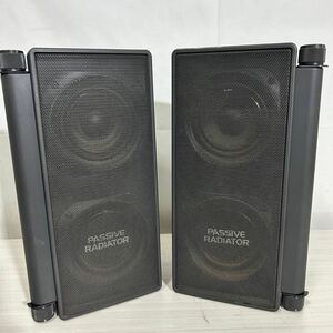 Y185/日立スピーカーシステム/PASSIVE RADIATOR /HITACHI/ヴィンテージ/昭和レトロ/インテリア/ジャンク品/レア/音響機器/未確認品