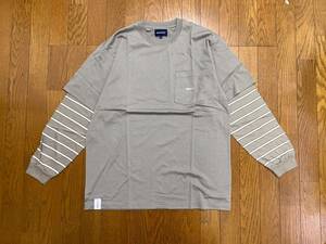 新品未使用 Size 2 DESCENDANT CC LAYERD TEE 19AW 長袖Tシャツ 192ATDS-CSM13 グレー GRAY 日本製 正規店購入