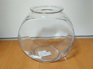  стеклянный futoshi тамбурин без тарелочек горшок * средний шиншилла. песок .. для и т.п. можете использовать! круглый аквариум ваза и т.п. 