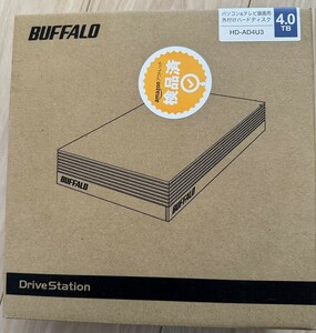 BUFFALO 外付けUSB HDDドライブ HD-AD4U3 ４TB