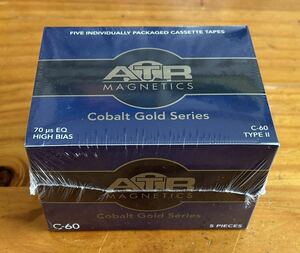 【カセットテープ】ATR Magnetics Cobalt Gold Series - High Bias Type II Cassette 60 Min (5-Pack)