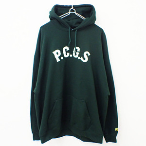 KM-3566【スウェットパーカー】PORKCHOP GARAGE SUPPLY/ポークチョップ★XL★2 TONE PORK BACK HOODIE★P.C.G.S★バックプリント★