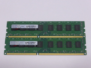 メモリ デスクトップパソコン用 Panram1.5V DDR3-1600 PC3-12800 8GBx2枚 合計16GB 起動確認済みです