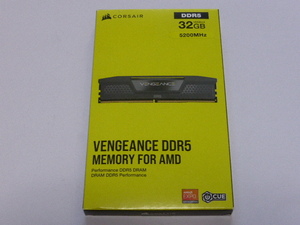 メモリ デスクトップパソコン用 CORSAIR DDR5-5200 PC5-41600 16GBx2枚 合計32GB 起動確認済みです CMK32GX5M2B5200Z40