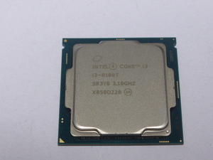 INTEL CPU Core i3 8100T 4コア4スレッド 3.10GHZ SR3Y8 CPUのみ 起動確認済みです