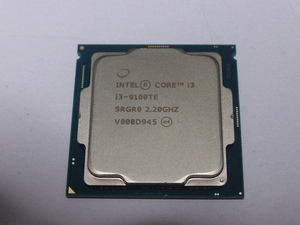 INTEL CPU Core i3 9100TE 4 core 4s red 2.20GHZ SRGR0 CPU only start-up has confirmed. ①