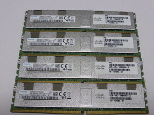 サーバーパソコン用メモリ Samsung DDR4-2400(PC4-19200) LR-DIMM Load Reduced 64GBx4枚合計256GB起動確認済です M386A8K40BM1-CRC5Q①