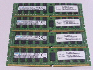 メモリ サーバーパソコン用 Samsung PC4-17000P(DDR4-2133P) ECC Registered 32GBx4枚 合計128GB 起動確認済です M393A4K40BB0-CPB4Q②