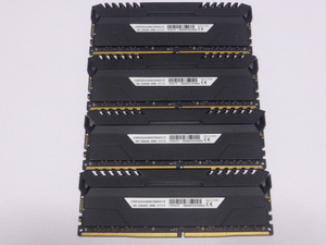 メモリ デスクトップ用 メモリ CORSAIR VENGEANCE RGB DDR4-3000 PC4-24000 8GBx4枚 合計32GB CMR32GX4M4C3000C15 起動確認済みです