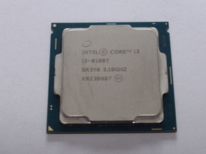 INTEL CPU Core i3 8100T 4コア4スレッド 3.10GHZ SR3Y8 CPUのみ 起動確認済みです