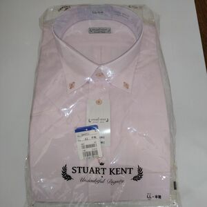 ワイシャツ 半袖　ＬＬ 新品未使用　ピンク系