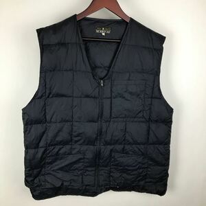 NORIHPOLE large size light down vest light weight down vest compact down vest men's LL size black casual plain FA065