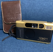 【美品】 CONTAX コンタックス T2 60years GOLD ゴールド コンパクトフィルムカメラ 60周年記念ゴールド Carl Zeiss Sonnar 限定品_画像2
