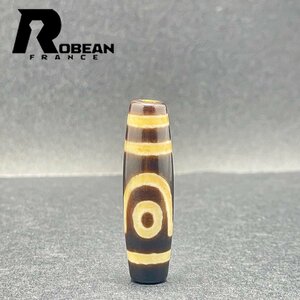 高級 EU製 定価5万円★ROBEAN・チベット天珠★パワーストーン アクセサリー 天然石 金運 お守り プレゼント 約37.4*10.3mm 1002H194