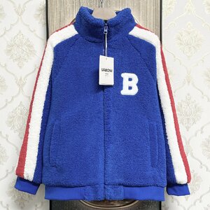 高級EU製＆定価8万◆UABONI*Paris*ボアジャケット*ユアボニ*パリ発◆上質ミンク/カシミア 厚手 防寒 快適 フリース スポーツ M/46サイズ