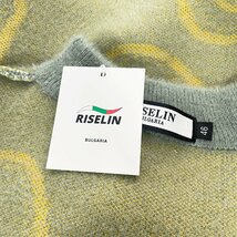 個性 ヨーロッパ製※定価5万◆ブルガリア発※RISELIN セーター ミンク/カシミヤ混 ソフト 毛足 ニット 暖かい ウサギ 可愛さ 秋冬 L/48_画像9