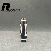 夢色 EU製 定価5万円★ROBEAN・チベット天珠★パワーストーン アクセサリー 天然石 金運 お守り プレゼント 約37.9*11.0mm 1004T048_画像4