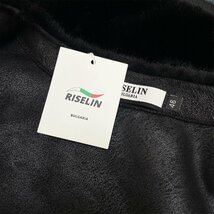 絶賛ヨーロッパ製※定価10万◆ブルガリア発※RISELIN 毛皮コート 豪華ミンク/カシミヤ混 防寒 ふわふわ 柔らか トレンド レディース M/46_画像9