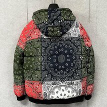 個性・中綿ジャケット 定価8万◆Emmauela・イタリア・ミラノ発◆中綿入り 防寒防風 ICT カシューナッツ柄 カラフル コート XL/50サイズ_画像2