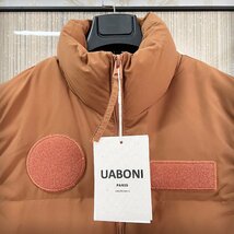 ★上質EU製＆定価8万◆UABONI*Paris*ダウンベスト*ユアボニ*パリ発◆グースダウン90％ オシャレ 肉厚 軽量 防寒防風 男女兼用 L/48サイズ_画像4