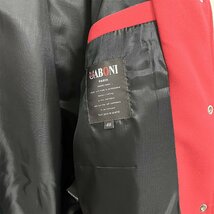 個性EU製＆定価7万◆UABONI*Paris*スタジャン*ユアボニ*パリ発◆高品質カシミヤ 保温 アメカジ 刺繍 ワッペン スポーティ OFF-WHITE L/48_画像9