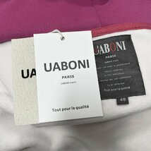 個性EU製＆定価5万◆UABONI*Paris*パーカー*ユアボニ*パリ発◆上質 厚手 裏ボア 快適 無地 カットソー トレーナー 男女兼用 普段着 M/46_画像9