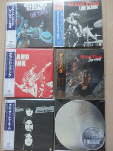 DU購入特典BOX,復刻帯付 紙ジャケ6枚 グランド・ファンク・レイルロード grand funk railroad