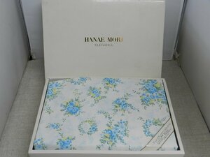 HANAE　MORI　フラットシーツ＆ピローケース　未使用品　ブルー系　小花柄　