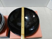 橘吉　油滴天目　大鉢＆煮物鉢　2箱6点まとめて　たち吉　在銘　_画像2