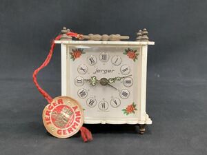 縹91） ドイツ製　JERGER　KING TIME　置時計　レトロ　ジャンク