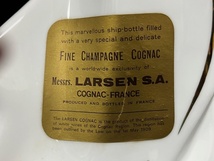 未開栓 LARSEN S.A. COGNAC-FRANCE ラーセン コニャック ブランデー 船 白 陶器 替え栓 古酒 U528_画像8