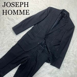 JOSEPH HOMME ジョゼフ オム セットアップ 黒 ストライプ 48サイズ