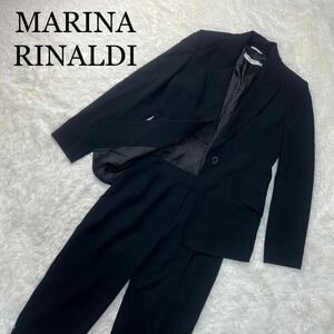 MARINA RINALDI マリナリナルディ セットアップ 黒 パンツスーツ