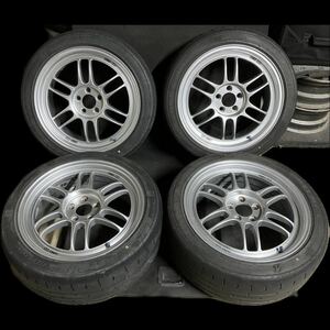 RPF1 215/45R17 7.5J+48 5穴 PCD100 ハブ73 M14 17インチ アルミ ホイール ピッチ100 MADEinJAPAN ENKEI エンケイ 2020年製BSポテンザ付